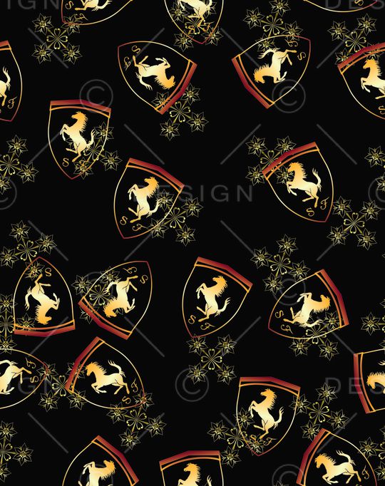 金色玫瑰印花华亿平台图片