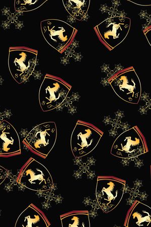 金色玫瑰印花华亿平台图片