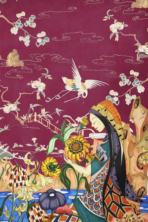 中国风印花华亿平台图片