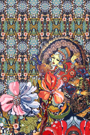 中国风印花华亿平台图片