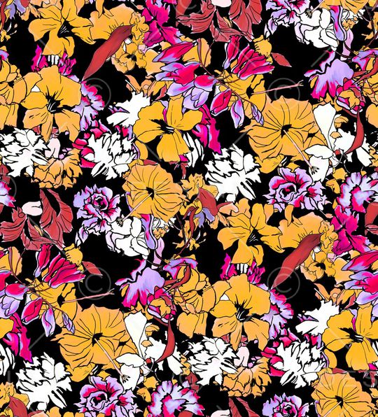 小碎花印花华亿平台图片