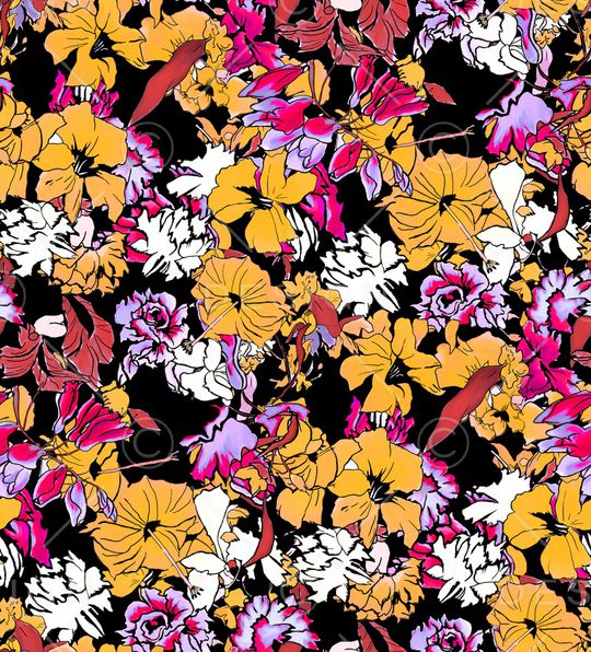 小碎花印花华亿平台图片