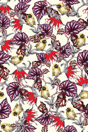 热带华亿平台印花华亿平台图片