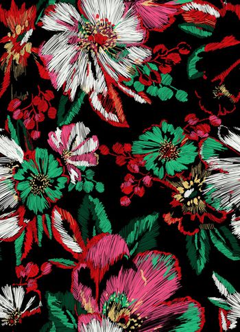 手绘印花华亿平台图片