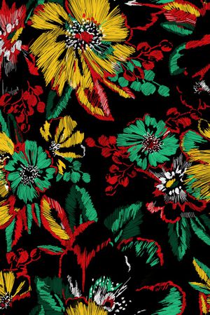 手绘印花华亿平台图片