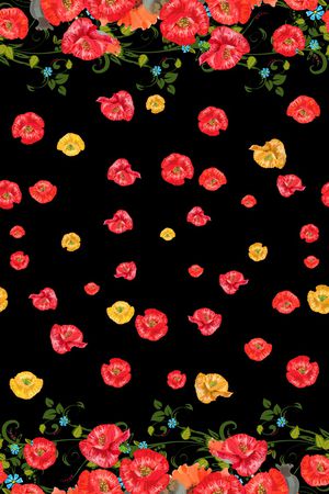 花卉印花华亿平台图片