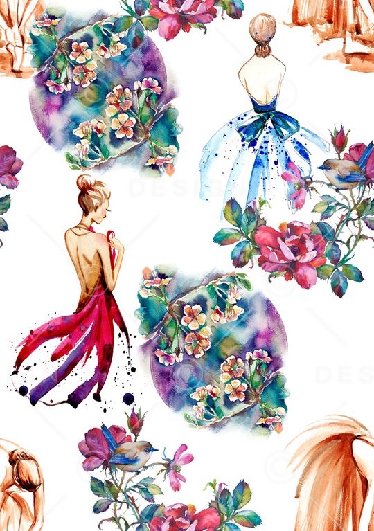 花卉印花华亿平台图片