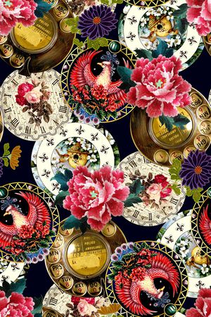 中国风印花华亿平台图片