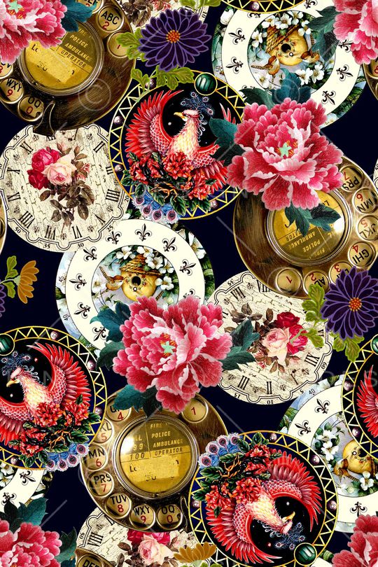 中国风印花华亿平台图片