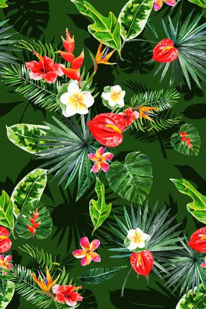 热带风印花华亿平台图片