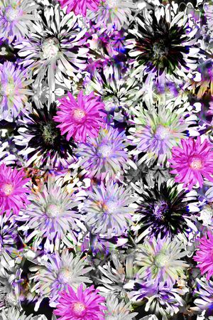 手绘花卉印花华亿平台图片