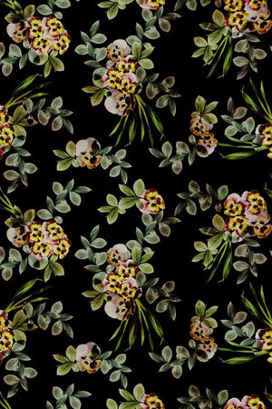 三色堇印花华亿平台图片