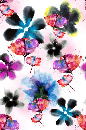 水彩印花华亿平台图片