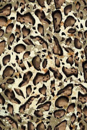 豹纹印花华亿平台图片