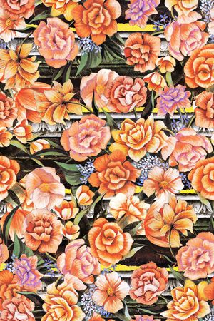 牡丹印花华亿平台图片