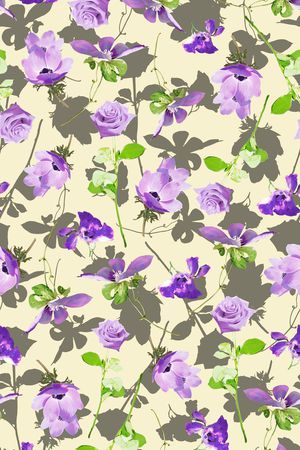 连衣裙印花华亿平台图片