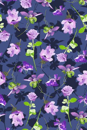 连衣裙印花华亿平台图片