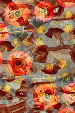 花卉印花华亿平台图片