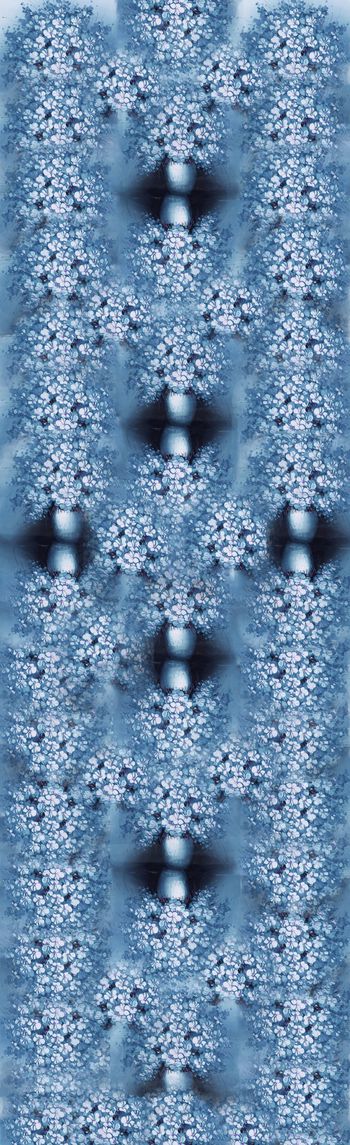 892267-盆栽长巾-蓝