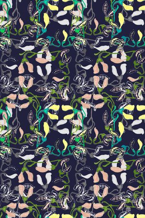 男装休闲花卉印花华亿平台图片