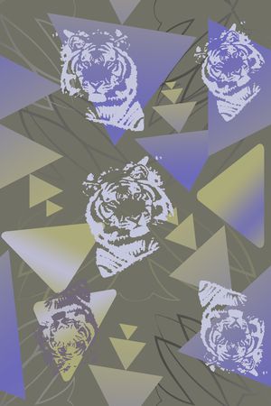 三角形渐变印花华亿平台图片