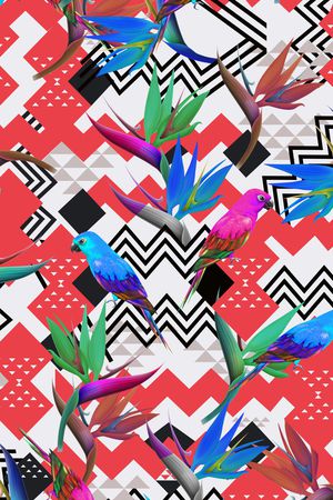 鸟印花华亿平台图片