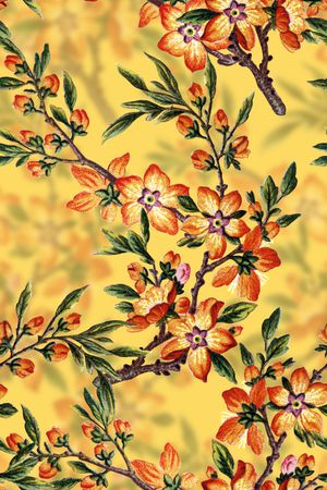 桃花印花华亿平台图片