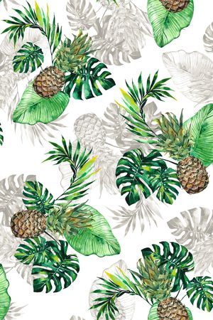 棕榈叶印花华亿平台图片