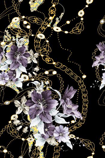 892520-水彩花金链子1