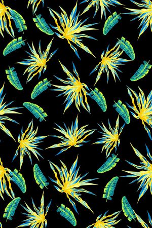 热带枝叶印花华亿平台图片