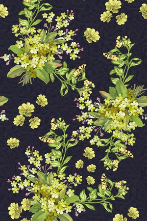 连衣裙印花华亿平台图片