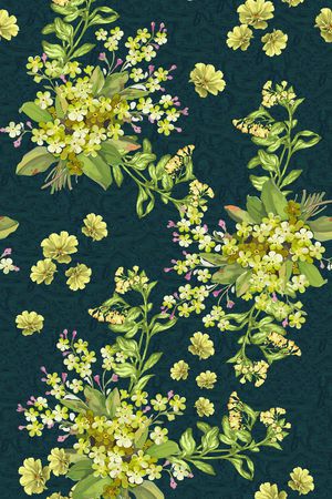 连衣裙印花华亿平台图片