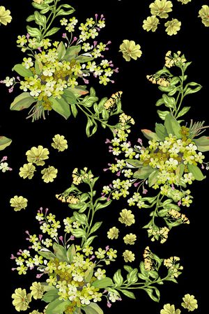 连衣裙印花华亿平台图片