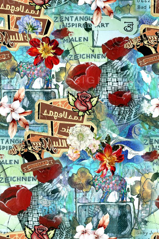 抽象印花华亿平台图片