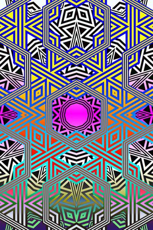 民族风几何印花华亿平台图片