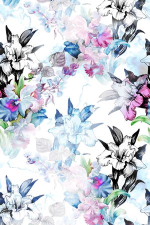 水彩印花华亿平台图片