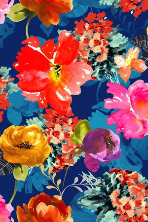 手绘印花华亿平台图片