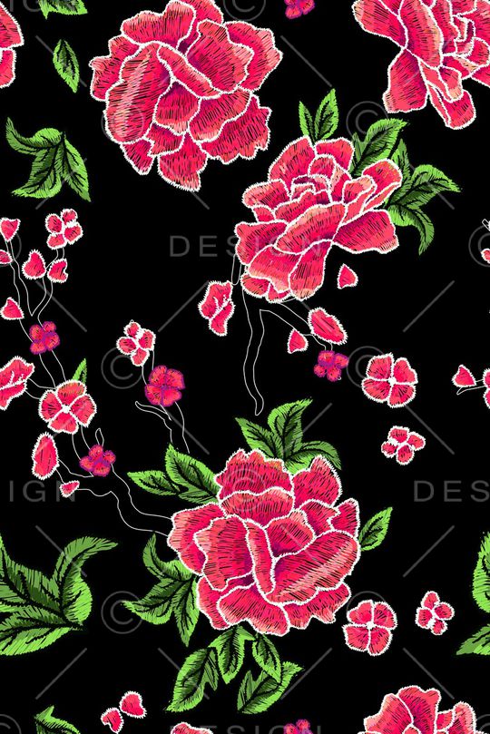 绣花印花华亿平台图片