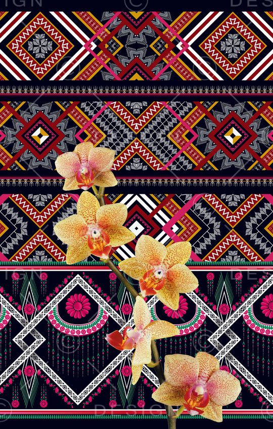 枝条印花华亿平台图片