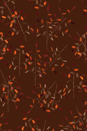 抽象手绘水彩画植物纹理树木数码印花印花华亿平台图片