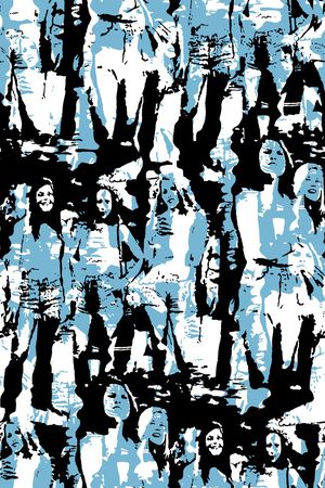 抽象纹理印花华亿平台图片