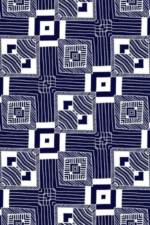 几何图案印花华亿平台图片