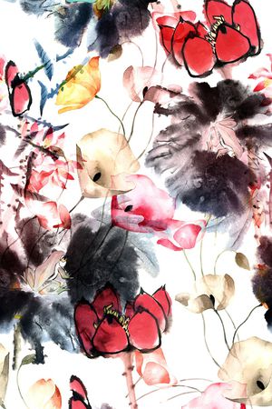 中国风印花华亿平台图片