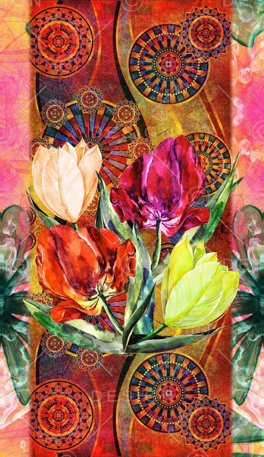 水彩印花华亿平台图片