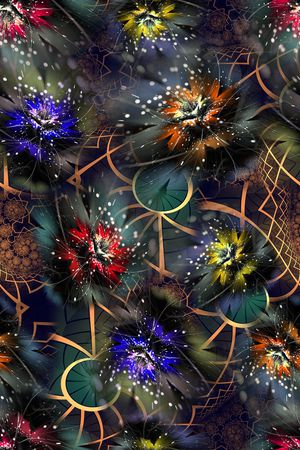 抽象印花华亿平台图片