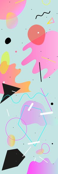 不规则几何印花华亿平台图片