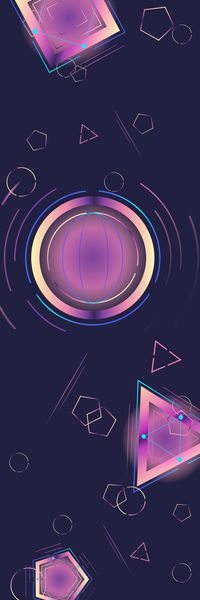 不规则几何印花华亿平台图片