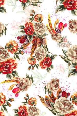 手绘印花华亿平台图片