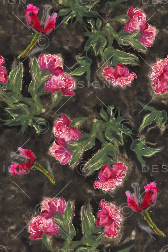 花卉印花华亿平台图片