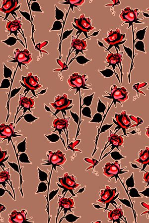 时尚写意印花华亿平台图片